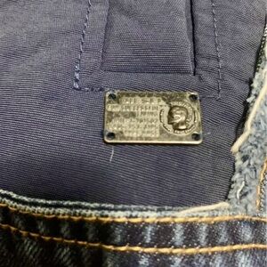 Diesel Men's Dark Navy Jacket with Metal Logo Plate